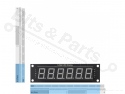 Cijferdisplay 6-digit 7-segments 74HC595 geel 
